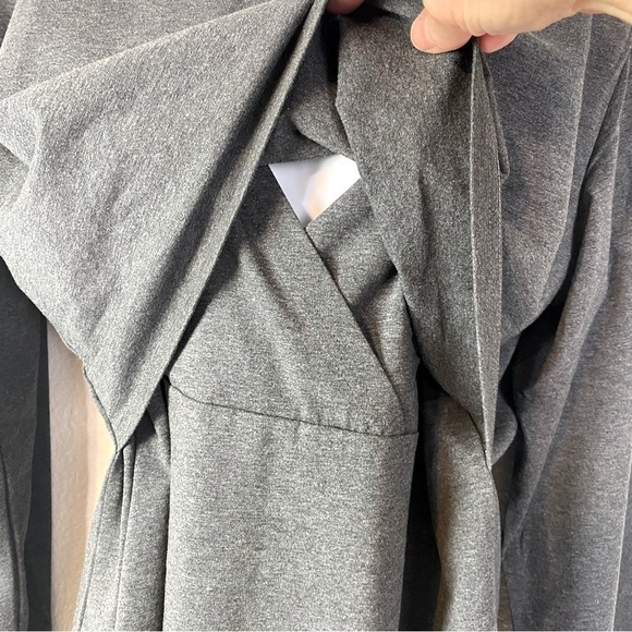 Smallshow Charcoal Grey Long Sleeve Nursing Top Size XL - Picture 3 of 7